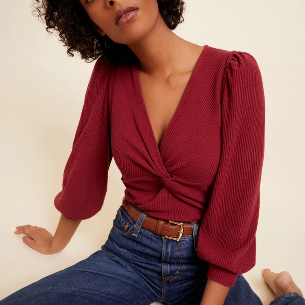 Nation LTD - Kalani Twisted Party Top in Curtain Call